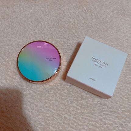 ピンクティーツリーカバークッション/APLIN/クッションファンデーションを使ったクチコミ(1枚目)