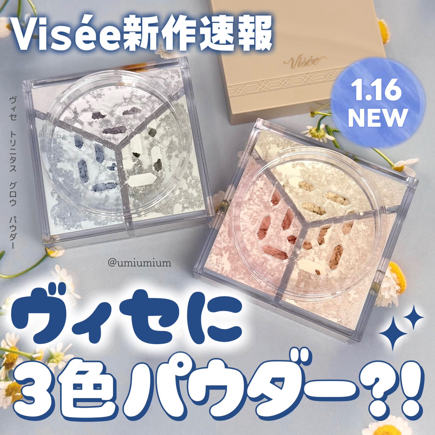 トリニタス グロウ パウダー/Visée/ルースパウダーを使ったクチコミ(1枚目)