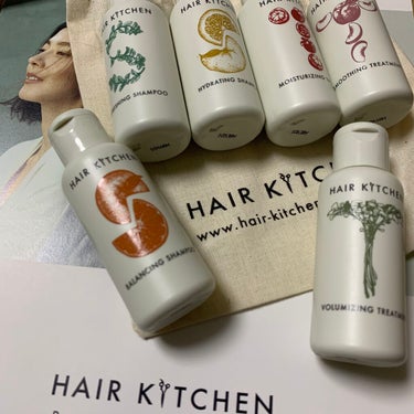 HAIR KITCHEN hairkitchen ホームケア ミニボトルセットのクチコミ「ヘアキッチン
・シャンプー
・トリートメント
ミニボトル6本セットをいただきました。

【シャ.....」（1枚目）