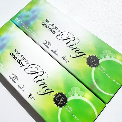 ネオサイトワンデー リングUV モーヴブラウン/Aire/ワンデー(1DAY)カラコンの画像