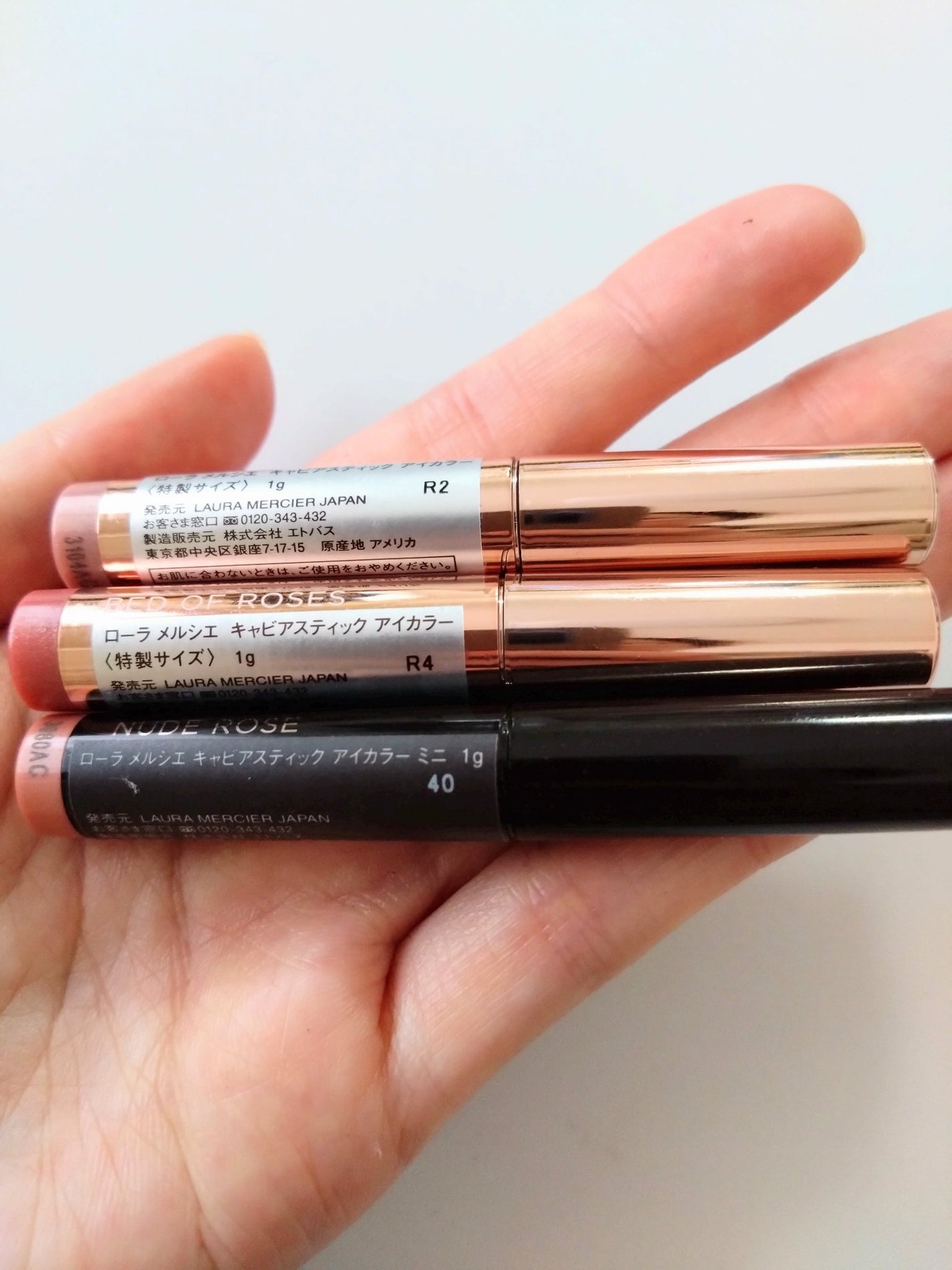 ミニ ベストセラーズ ローズグロウ キャビア スティック デュオ/ローラ メルシエ/メイクアップキットを使ったクチコミ(3枚目)
