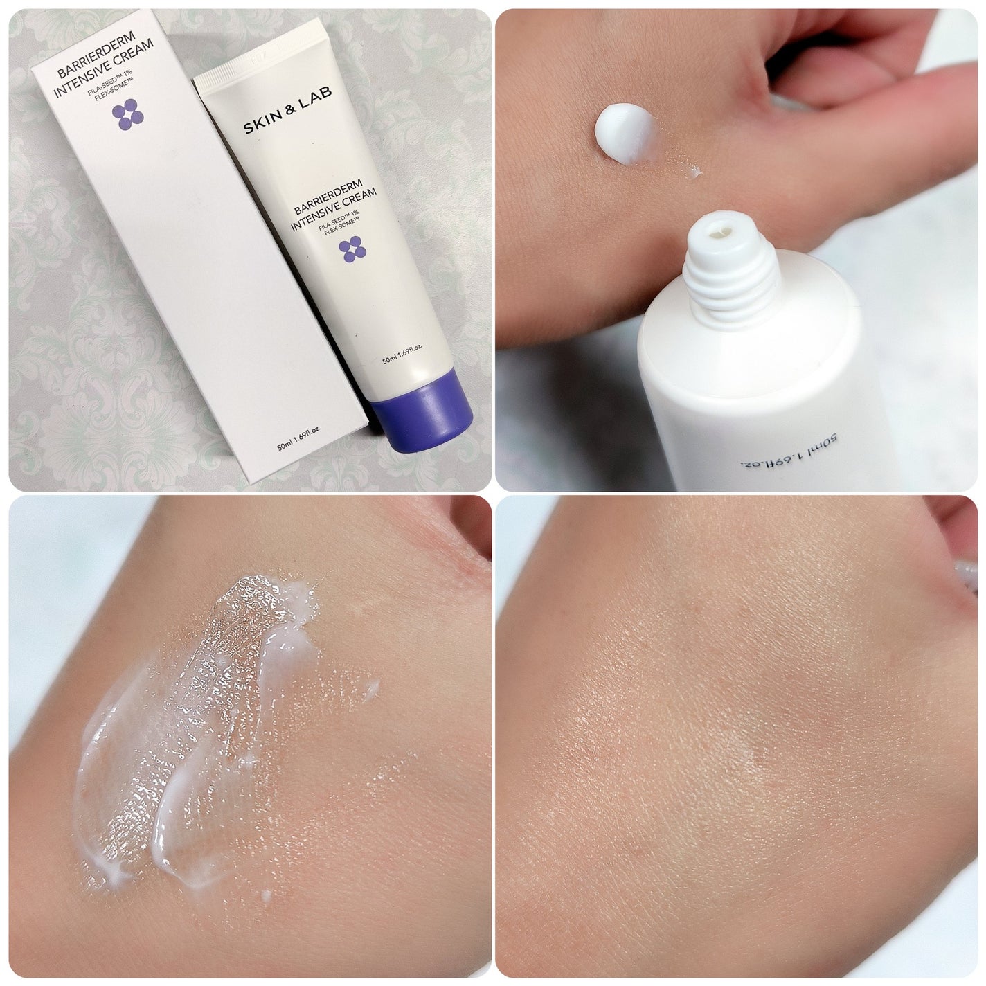 バリアダームモイストクリーム/SKIN&LAB/フェイスクリームを使ったクチコミ(2枚目)