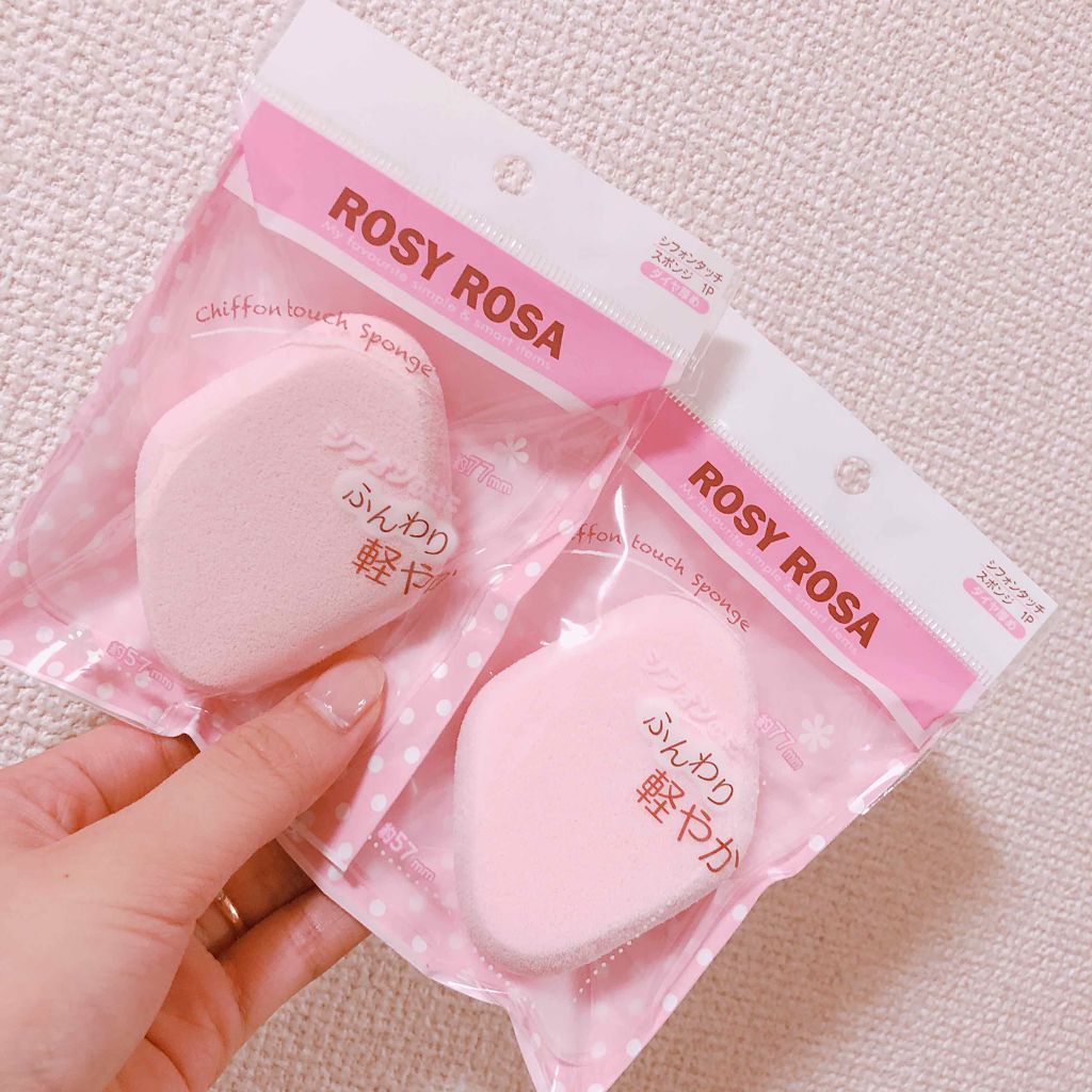 シフォンタッチスポンジ ダイヤ型/ロージーローザ/パフ・スポンジを使ったクチコミ（1枚目）