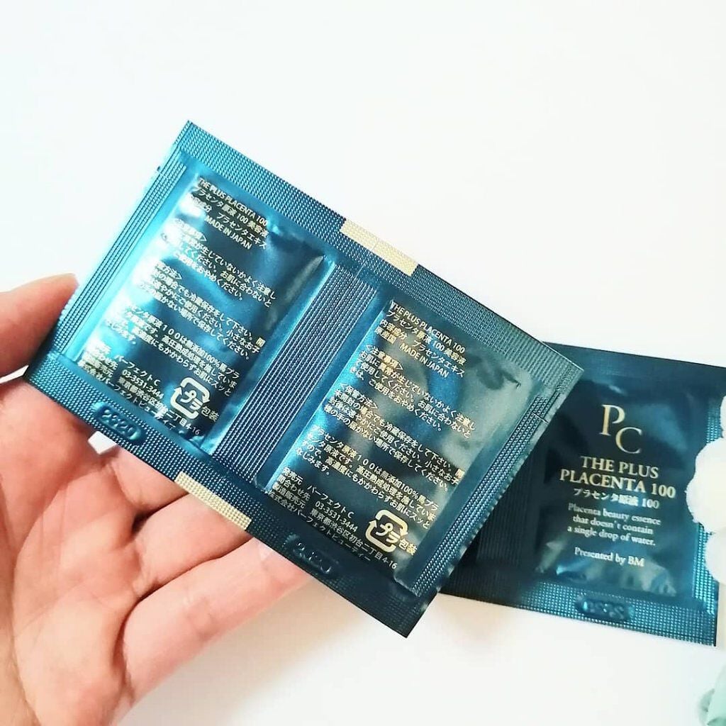 【馬プラセンタ原液100】プラセンタ原液100美容液 パウチ 1ml (馬プラセンタ)/パーフェクトC/美容液を使ったクチコミ(3枚目)