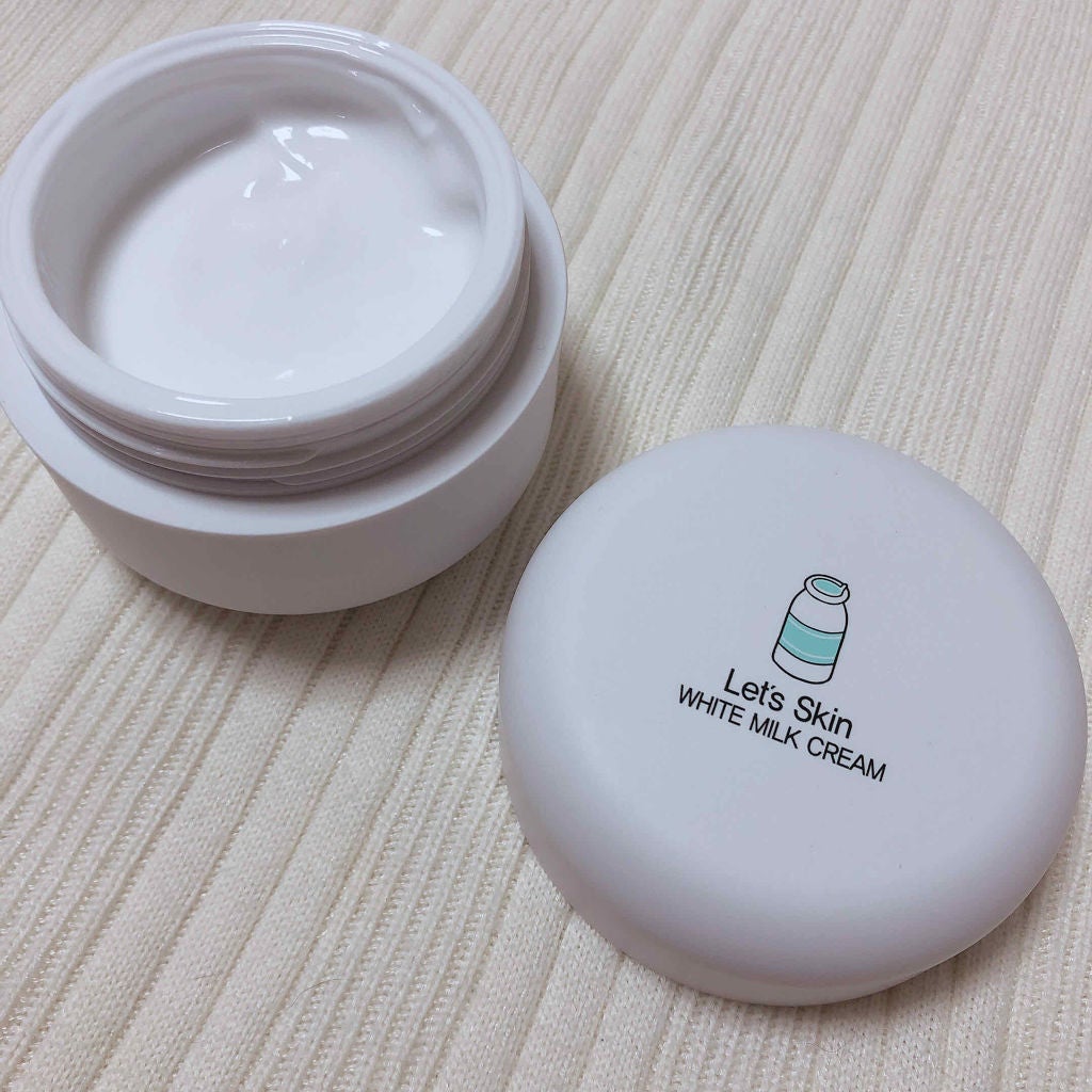 レッツスキン ホワイト ミルククリーム/SHINBEE JAPAN /フェイスクリームを使ったクチコミ(2枚目)