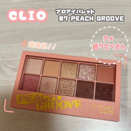 プロ アイ パレット 07 PEACH GROOVE/CLIO/アイシャドウパレットの画像