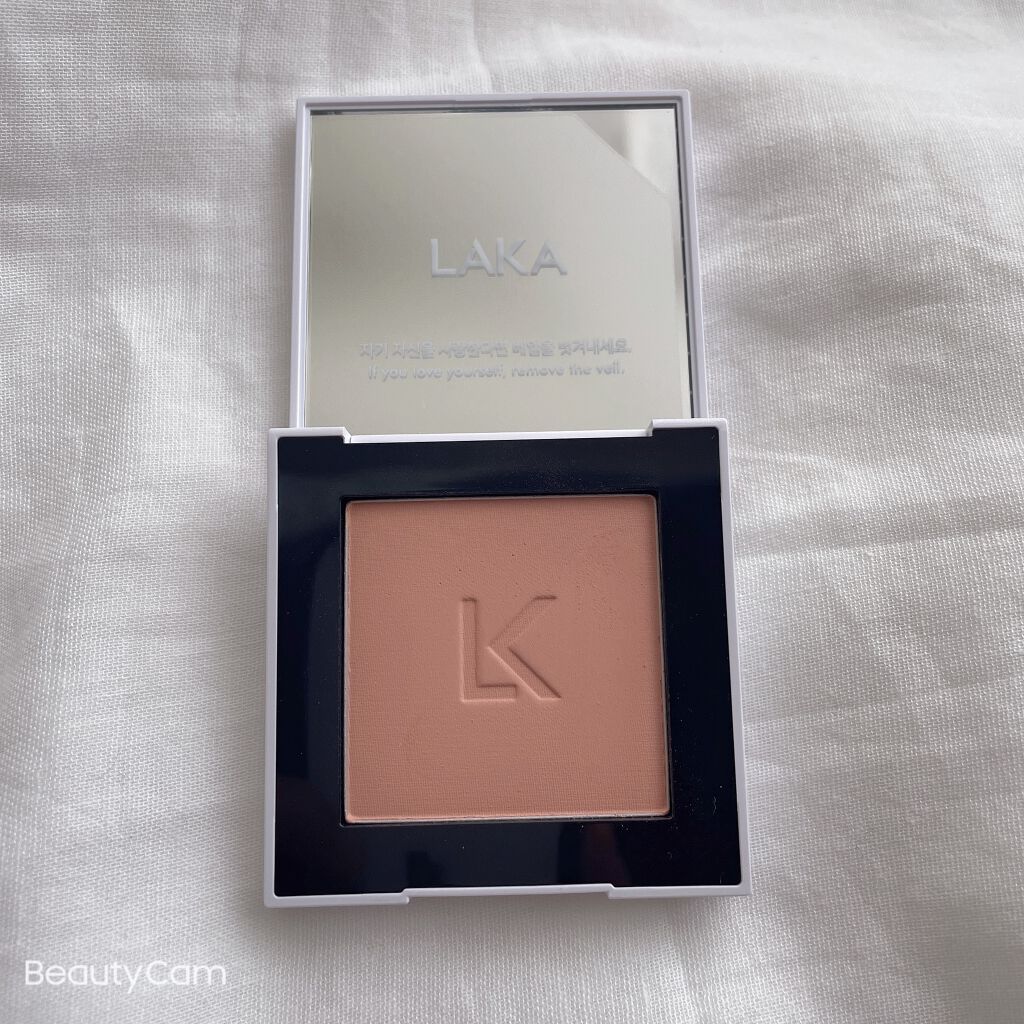 ジャストチーク/Laka/パウダーチークを使ったクチコミ（1枚目）