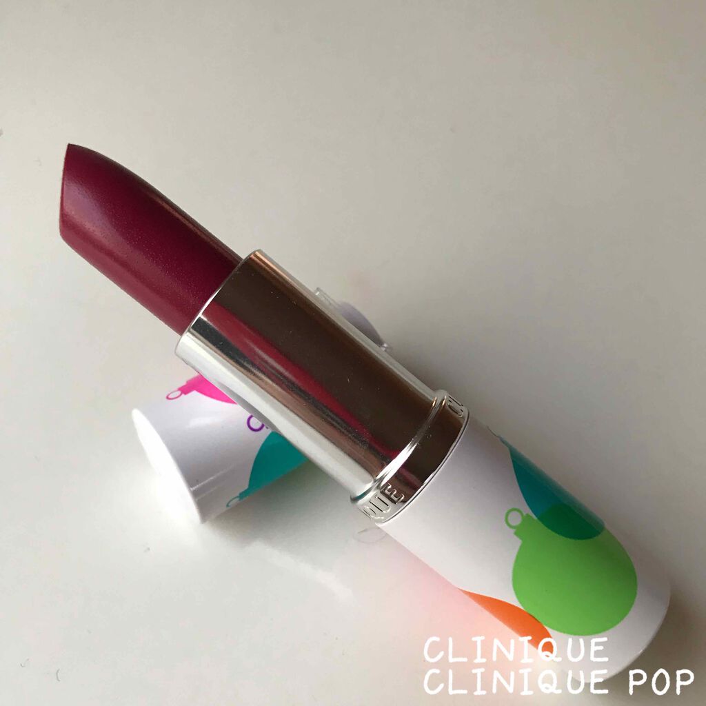 クリニーク ポップ 24 ラズベリー ポップ(マリメッコ限定パッケージ)/CLINIQUE/口紅を使ったクチコミ（1枚目）