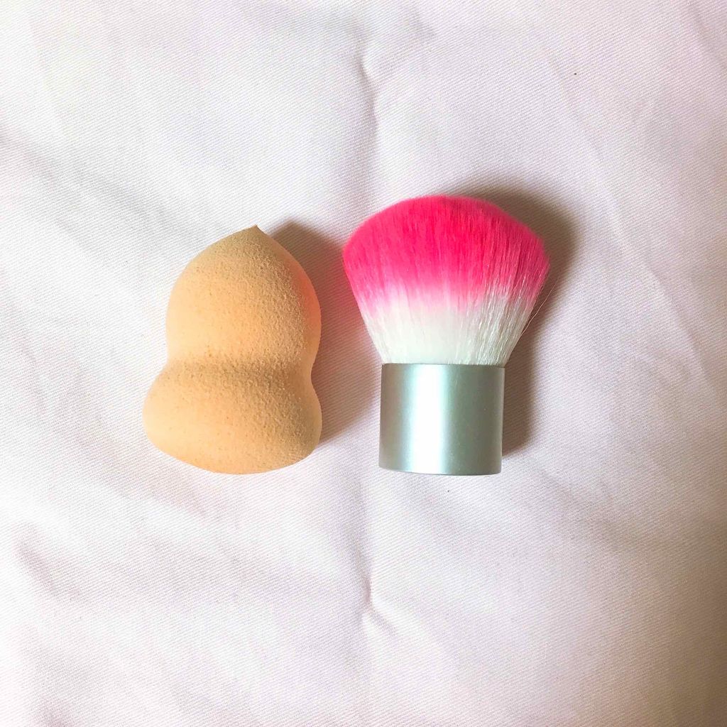 春姫 カブキフェイスブラシ/DAISO/メイクブラシを使ったクチコミ(1枚目)
