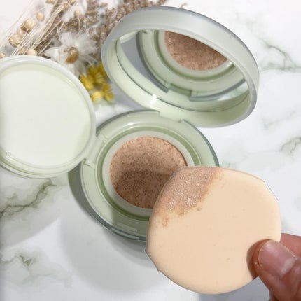 シカ クリア カバー クッション 01 Porcelain/ブラン/クッションファンデーションを使ったクチコミ(2枚目)