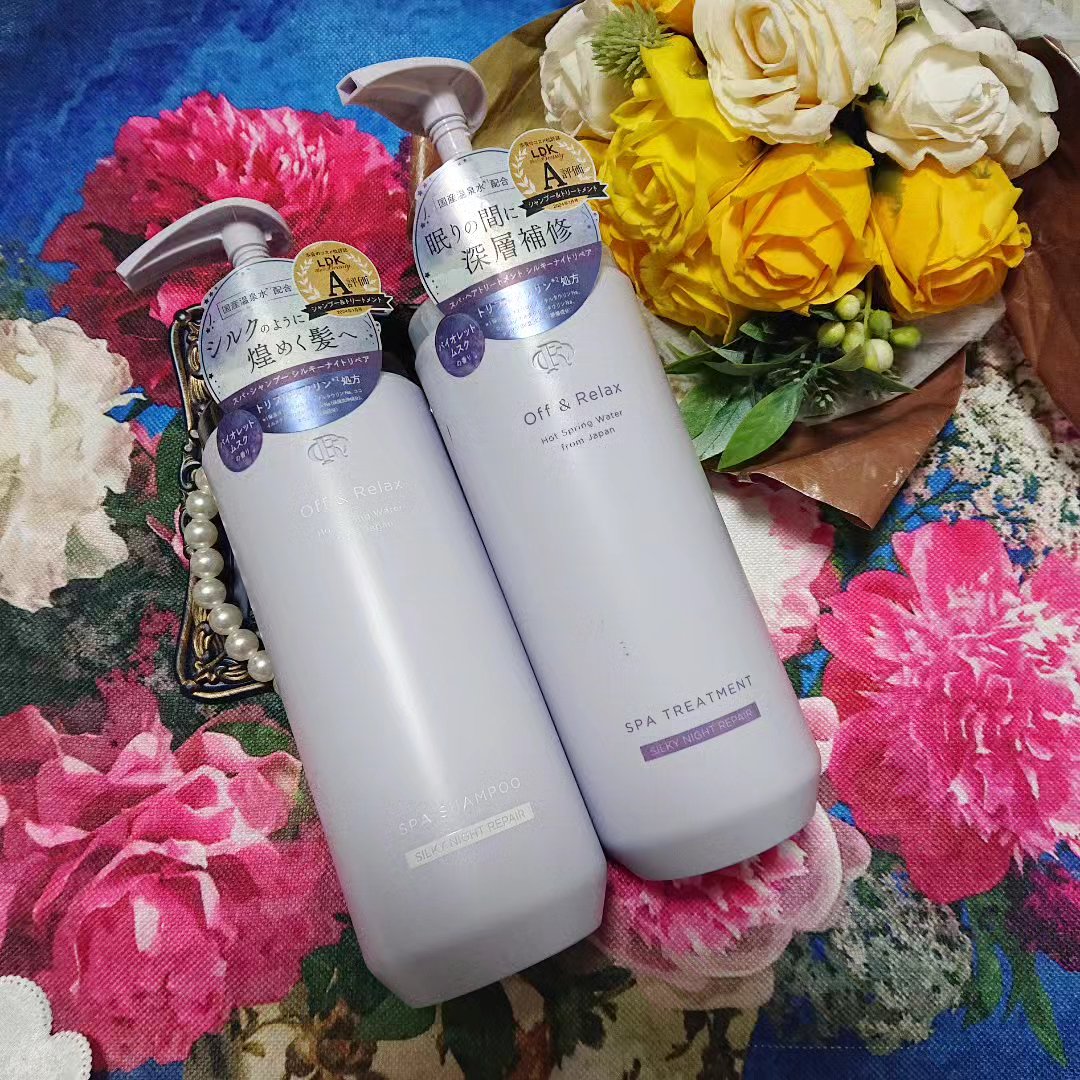 ＯＲ スパ・シャンプー／ヘアトリートメント シルキーナイトリペア/Off&Relax/市販シャンプーを使ったクチコミ（1枚目）