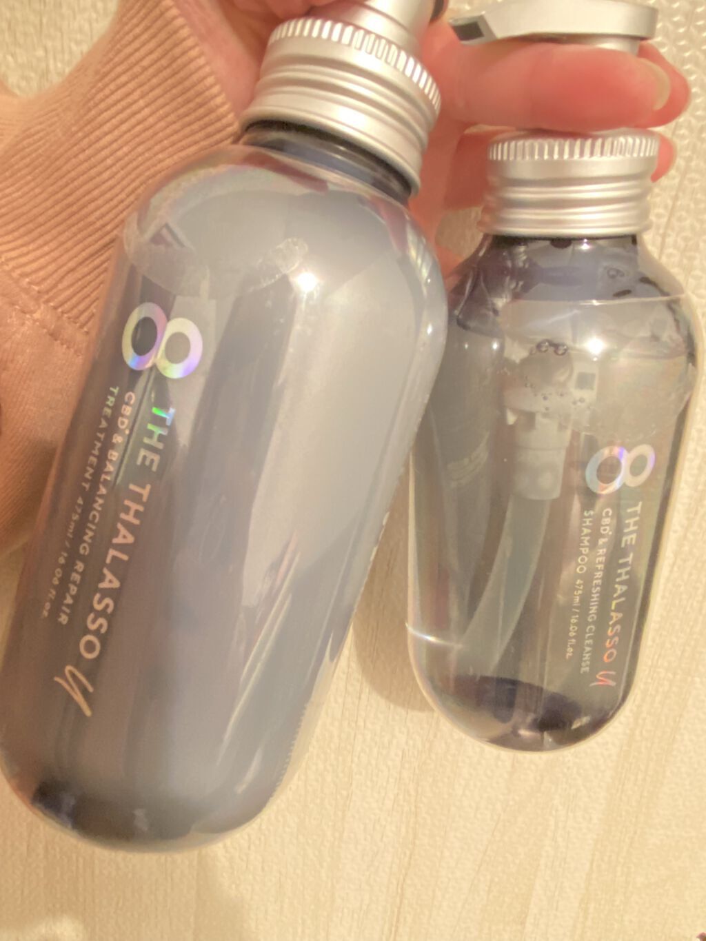 エイトザタラソ ユー CBD＆リフレッシング クレンズ 美容液シャンプー／CBD＆バランシング ダメージリペア 美容液ヘアトリートメント/エイトザタラソ/市販シャンプーを使ったクチコミ（1枚目）