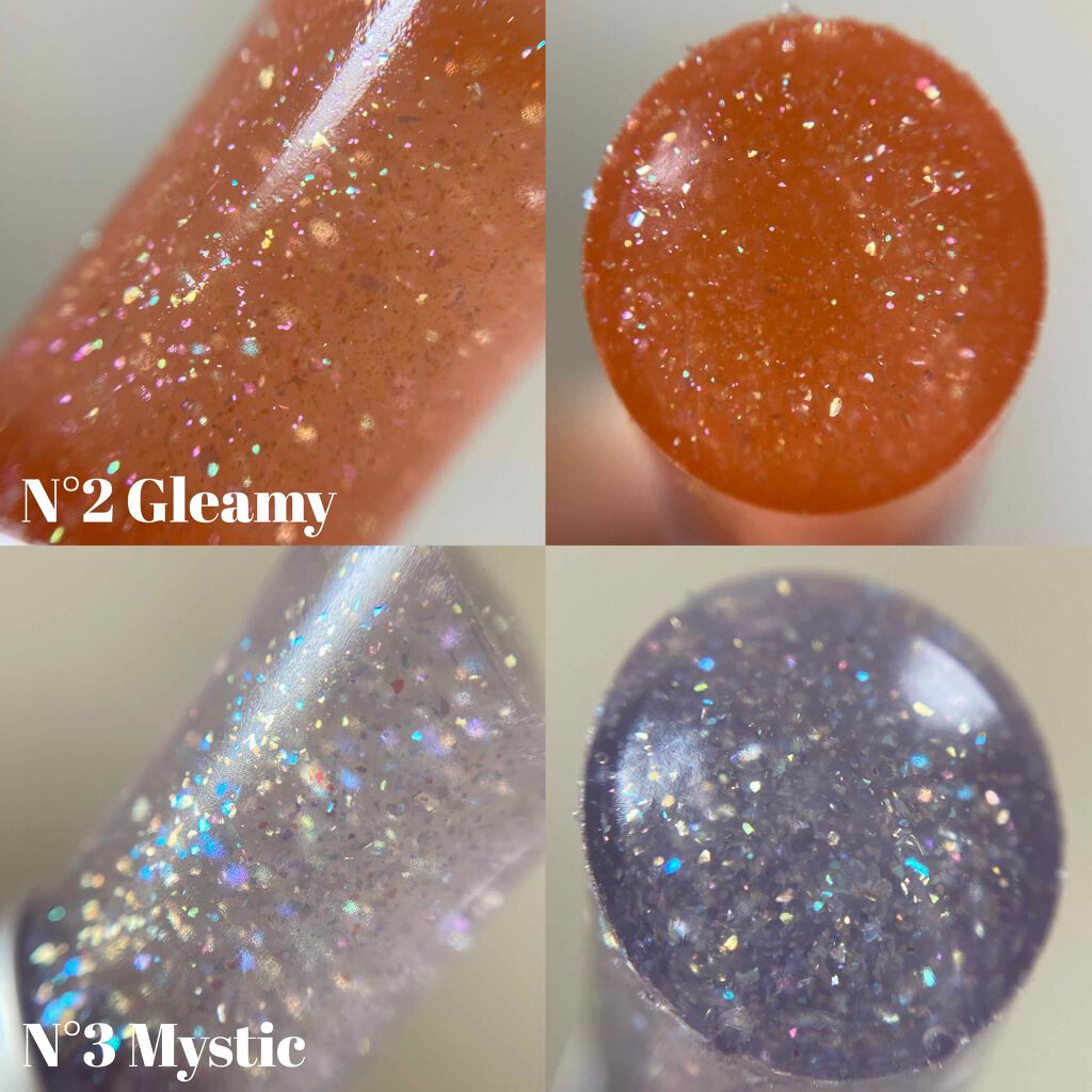 グリッタリーウェブリップバーム/unleashia/リップケアを使ったクチコミ（2枚目）