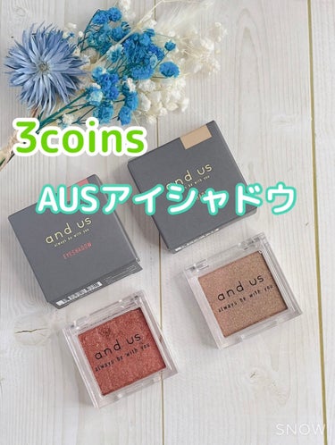 3COINS andus アイシャドウのクチコミ「こんばんは✧ ʕ๑•ɷ•๑ʔ

今回は3coinsのシングルアイシャドウのレビューです！

3.....」（1枚目）