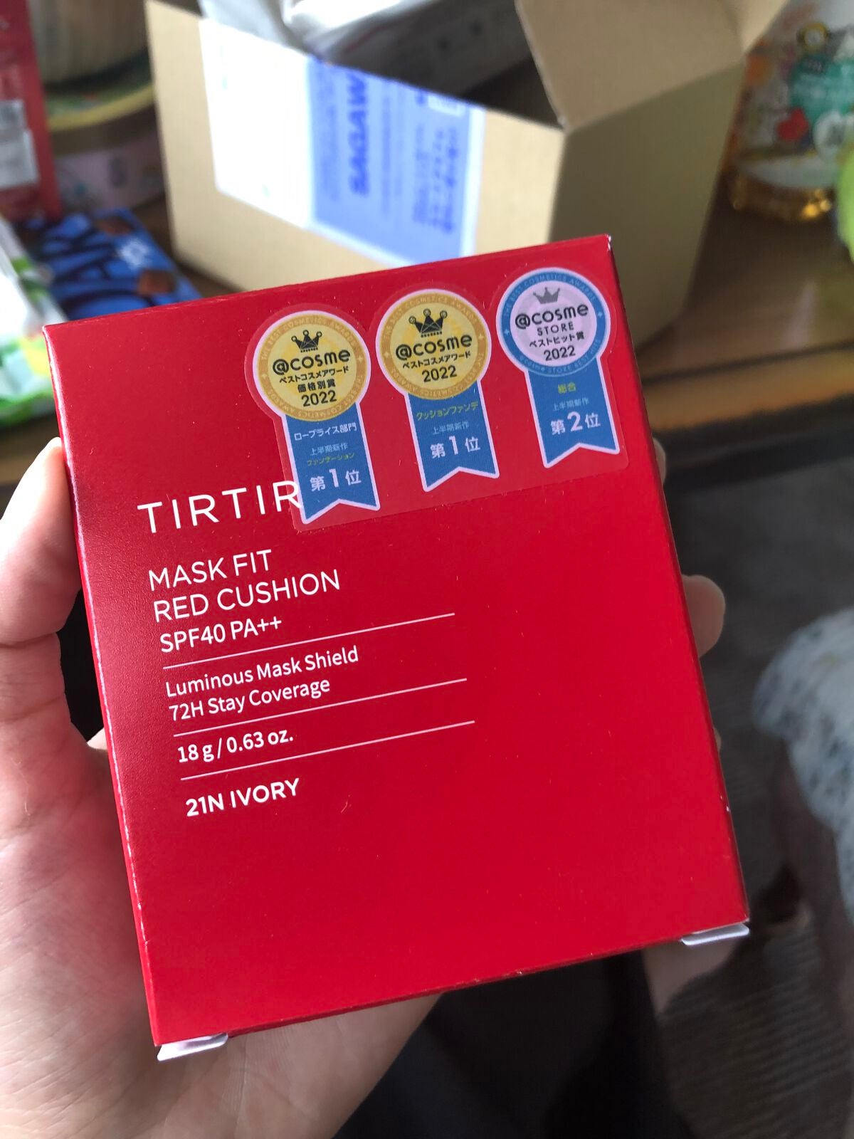 マスク フィット レッド クッション/TIRTIR(ティルティル)/クッションファンデーションを使ったクチコミ(1枚目)