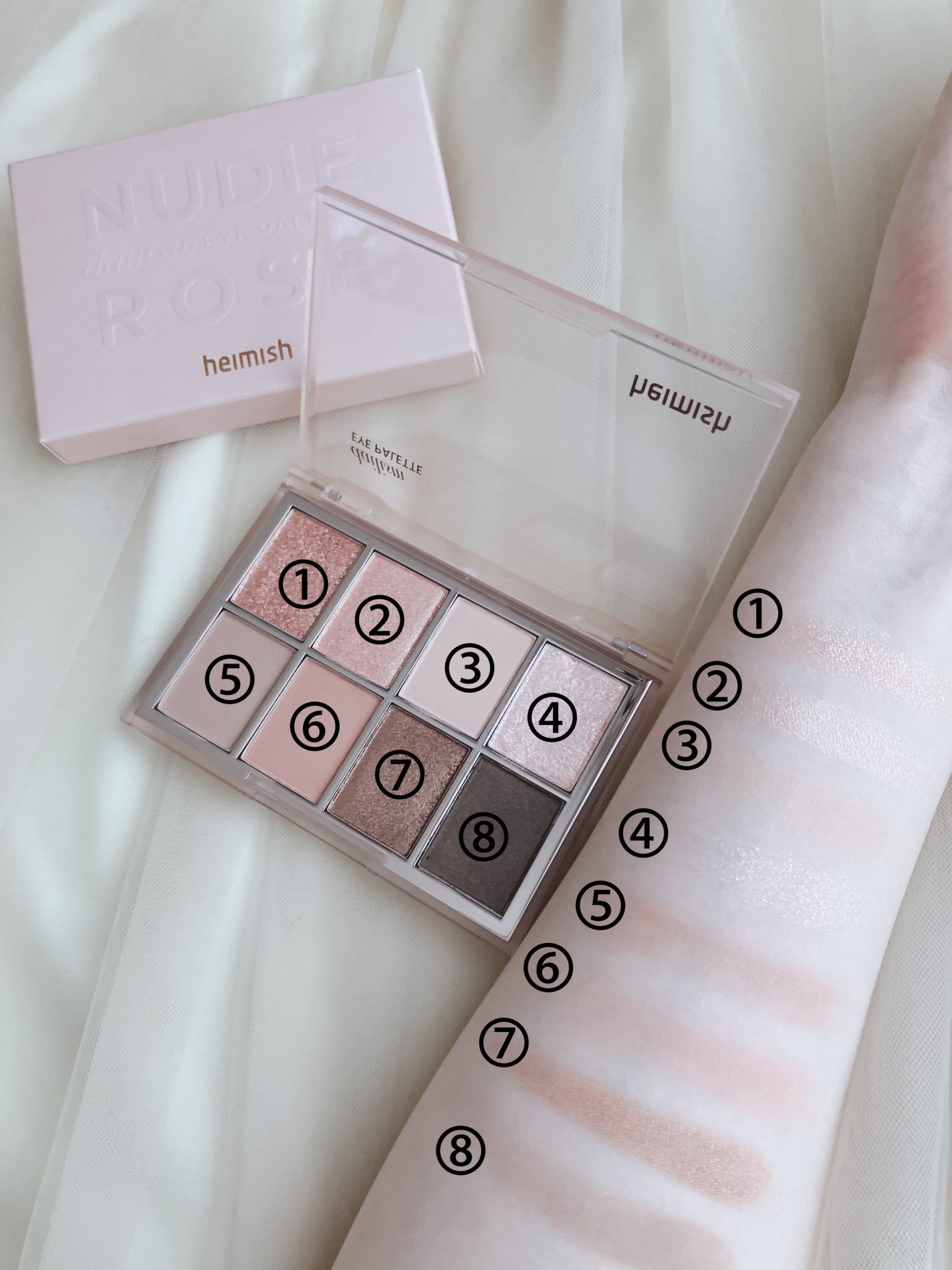 デイリズムアイパレット/heimish/アイシャドウパレットを使ったクチコミ(3枚目)