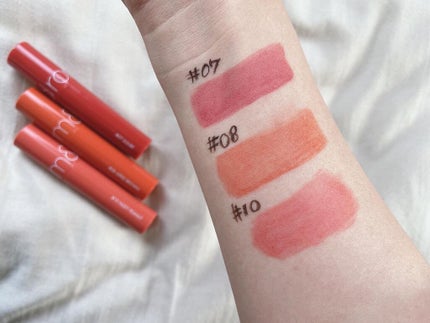 ジューシーラスティングティント/rom&nd/リップティントを使ったクチコミ(3枚目)