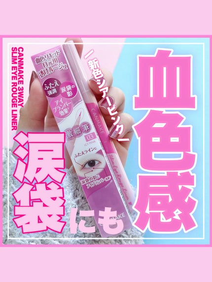 3wayスリムアイルージュライナー/キャンメイク/リキッドアイライナーを使ったクチコミ(1枚目)