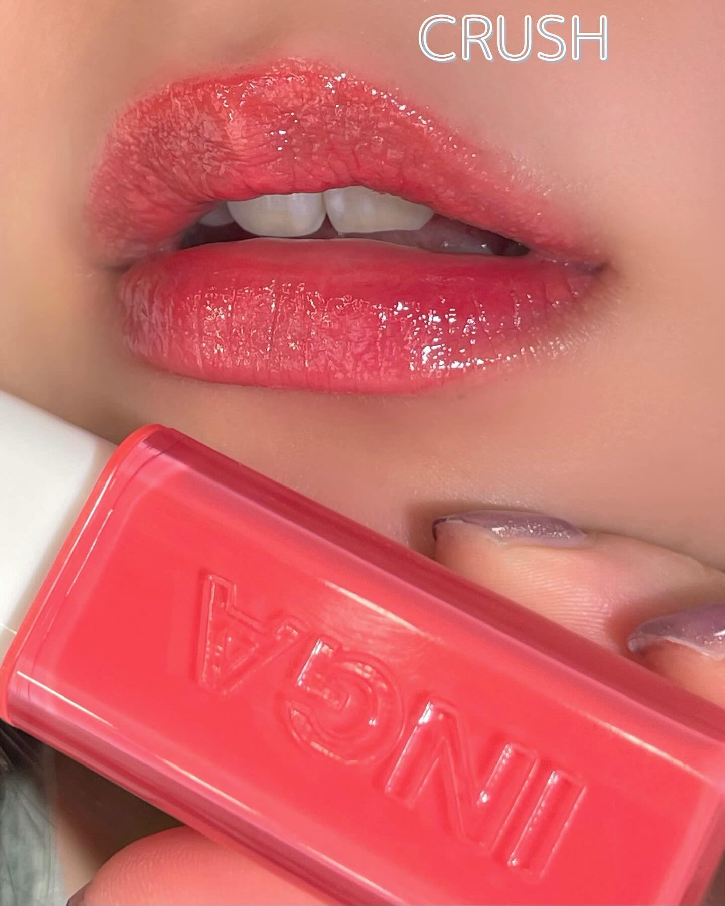 ウォーターグローリップティント/INGA/リップティントを使ったクチコミ（3枚目）