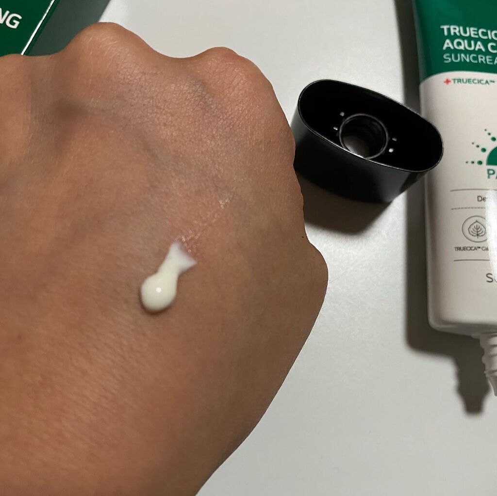 TRUECICA アクアカーミング日焼け止め/SOME BY MI/日焼け止めクリームを使ったクチコミ(3枚目)