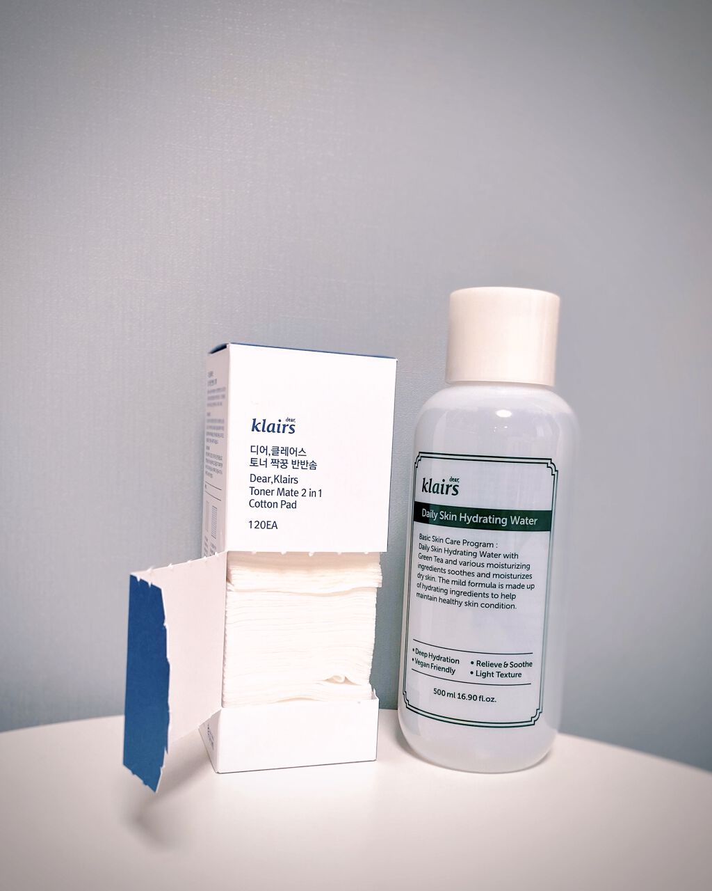 デイリースキンハイドレーティングウォーター(500ml)/Klairs/化粧水を使ったクチコミ（2枚目）