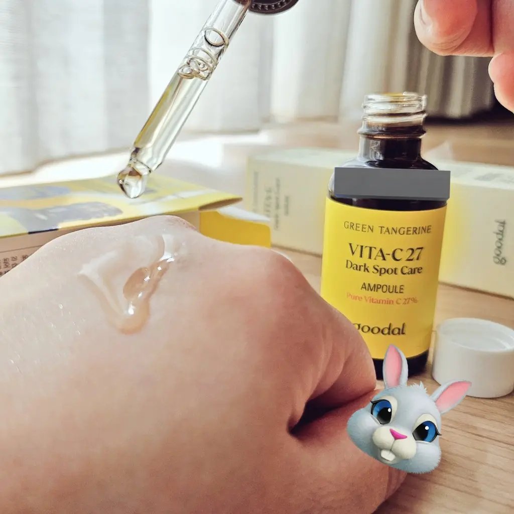 グリーンタンジェリン ビタC ダークスポットケアセラム/goodal/美容液を使ったクチコミ（2枚目）