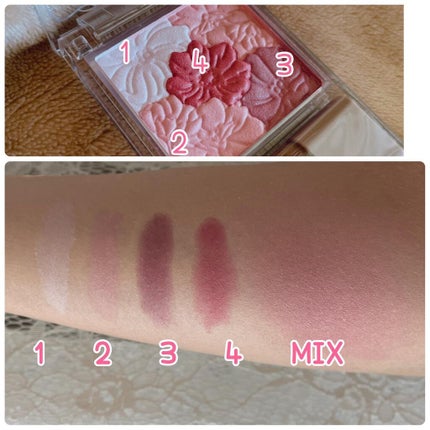 グロウフルールチークス/キャンメイク/パウダーチークを使ったクチコミ(3枚目)