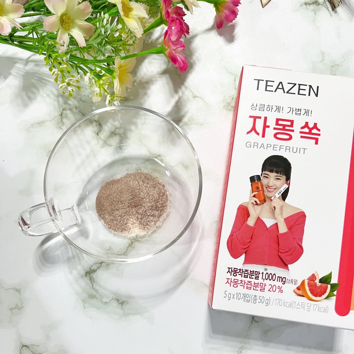 グレープフルーツ 粉末茶/TEAZEN/ドリンクを使ったクチコミ(2枚目)