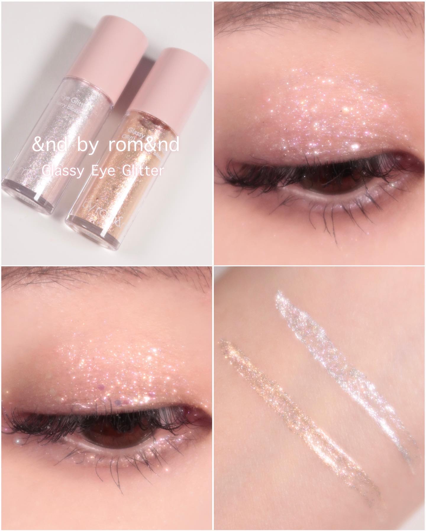 アンドバイロムアンド　グラッシーアイグリッター/&nd by rom&nd/グリッターを使ったクチコミ（1枚目）