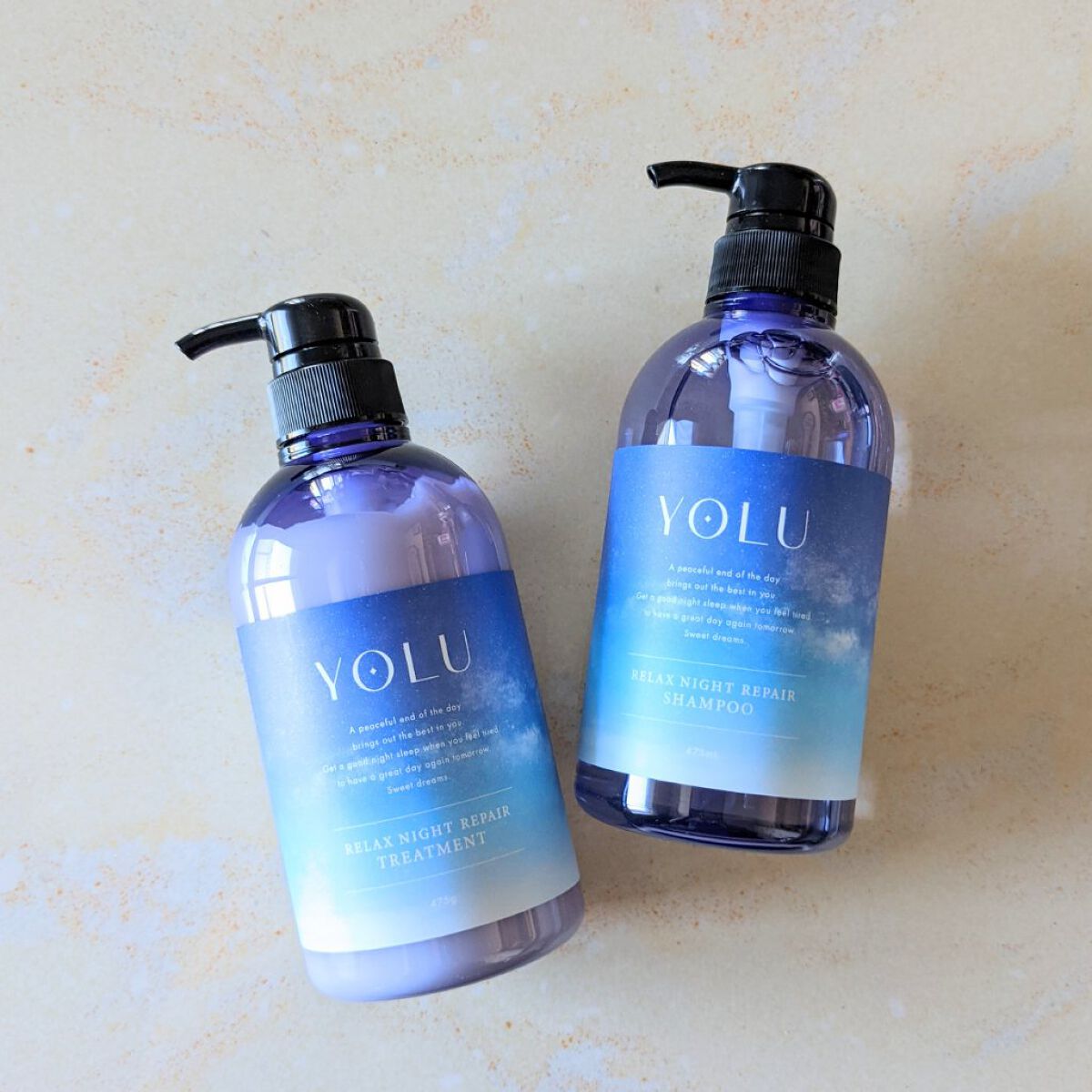 リラックスナイトリペア シャンプー／トリートメント/YOLU/市販シャンプーを使ったクチコミ（1枚目）