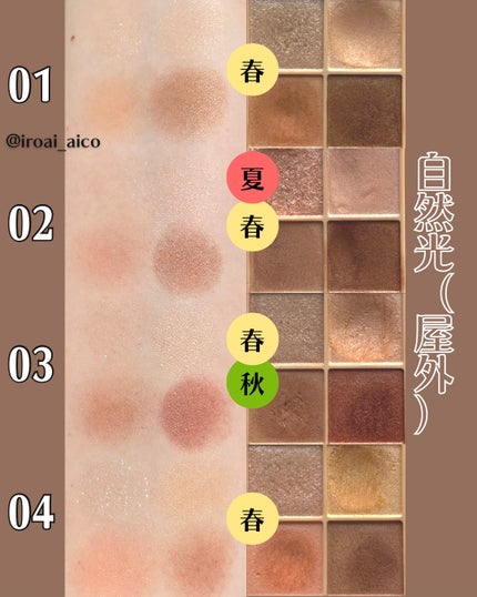 ベージュトーンアイシャドウ/CEZANNE/アイシャドウパレットを使ったクチコミ(4枚目)