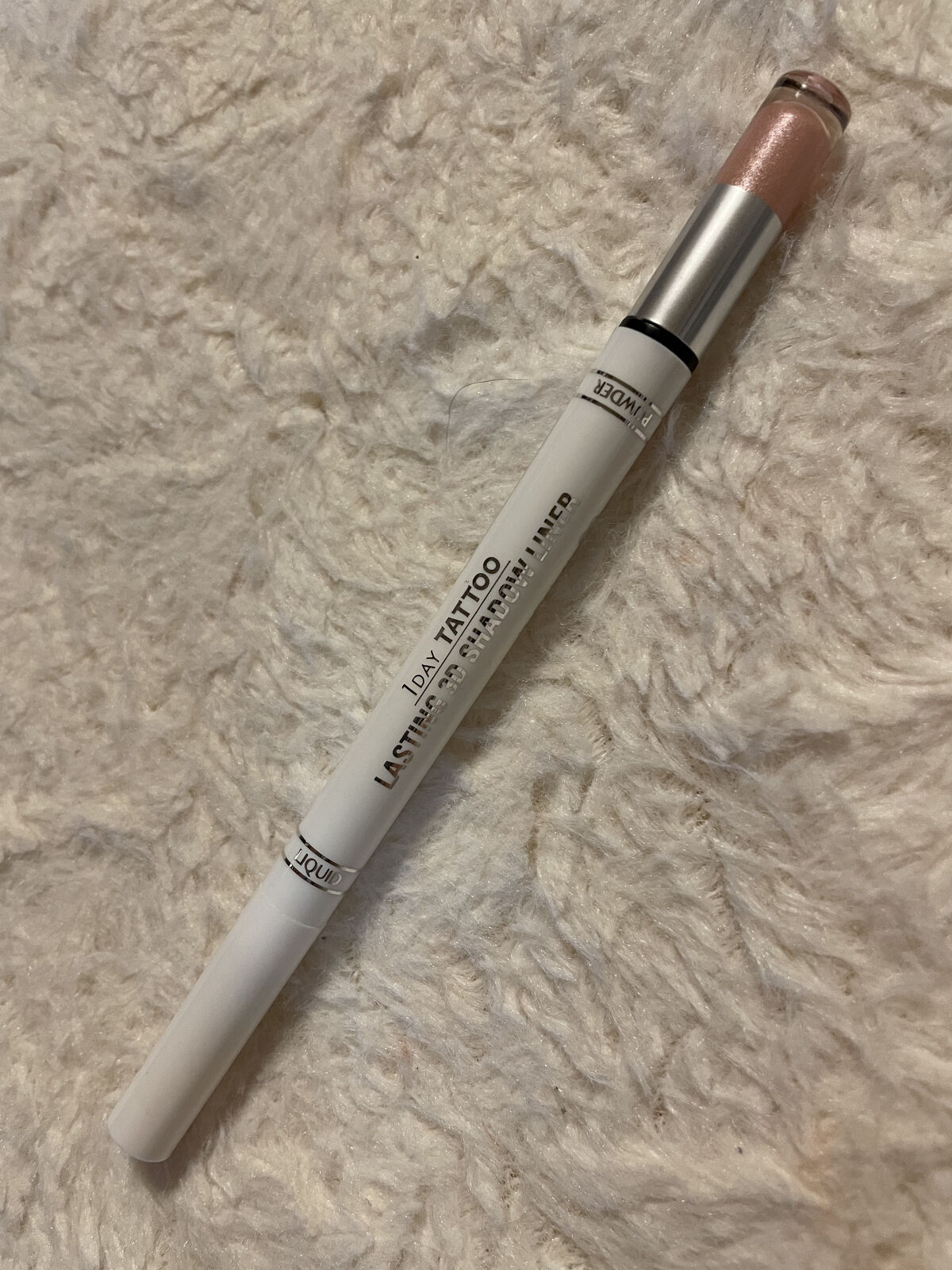 ラスティング3Dシャドウライナー 01 アイシーピンク/K-パレット/リキッドアイライナーを使ったクチコミ（1枚目）