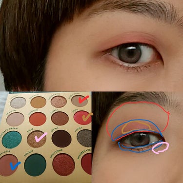 ColourPop スルーマイアイズのクチコミ「#今日のメイク

今日もカラポのパレットを使って。

いつかカラポのパレットはコンプリートしち.....」（3枚目）