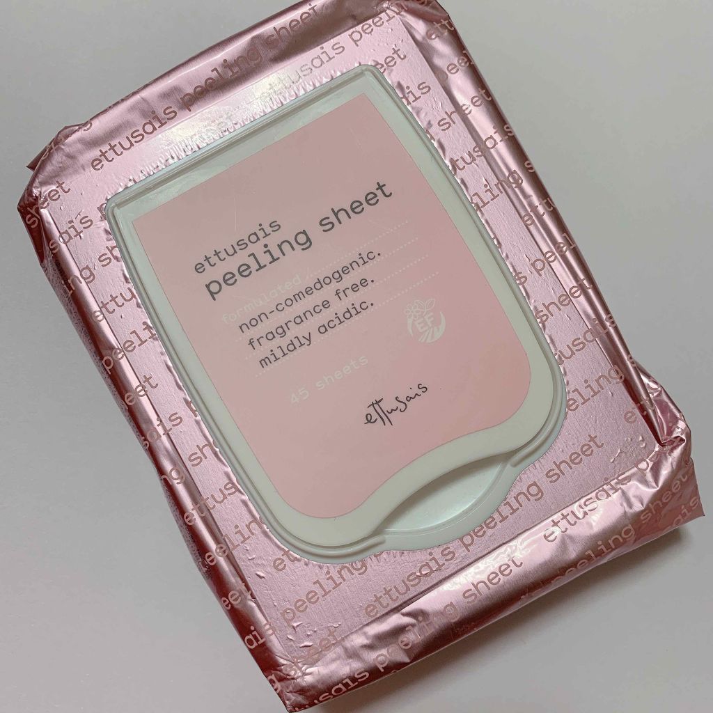 ふきとりピーリングシートN/ettusais/ピーリングを使ったクチコミ(2枚目)