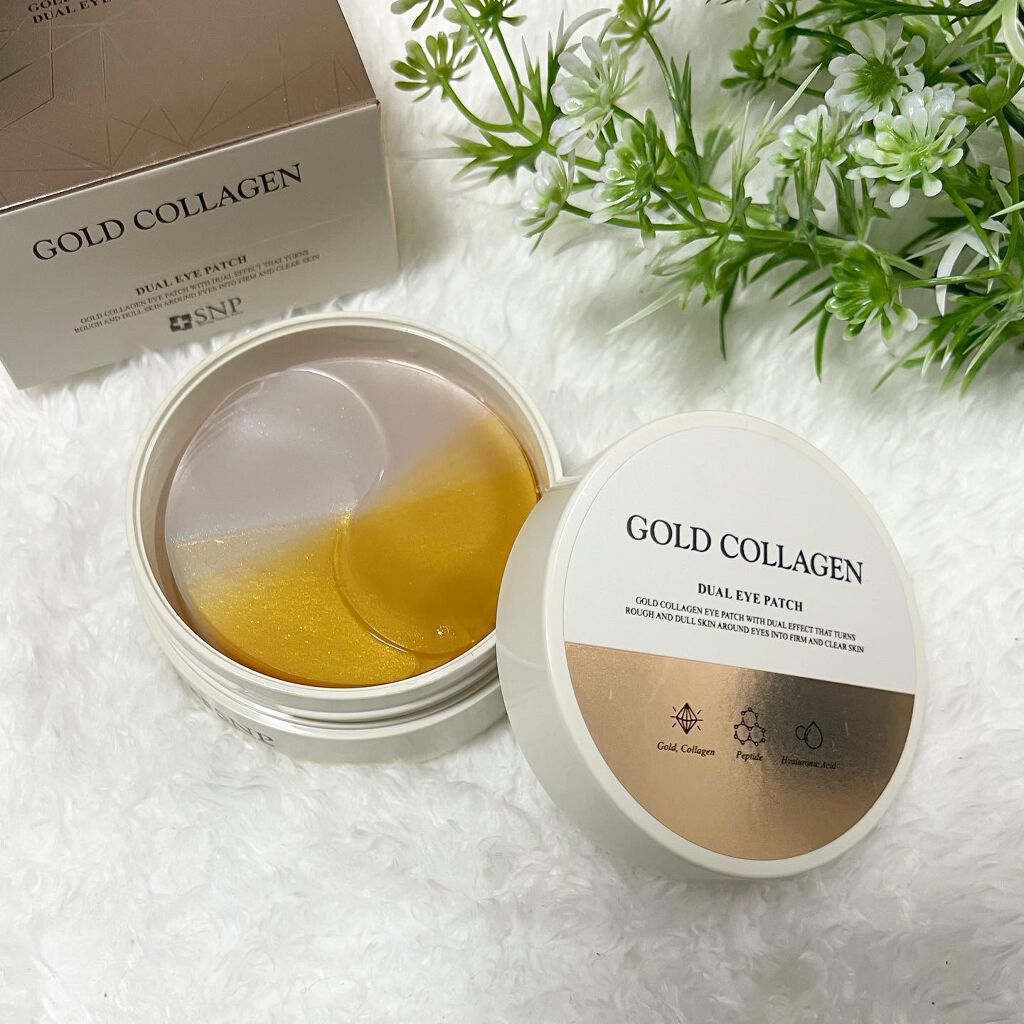 GOLD COLLAGEN DUAL EYE PATCH/SNP/アイケア・アイクリームを使ったクチコミ(1枚目)