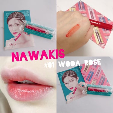 NAWAKIS MOISTY AURA TINT 01 WOOA ROSE/NAWAKIS/口紅を使ったクチコミ（1枚目）