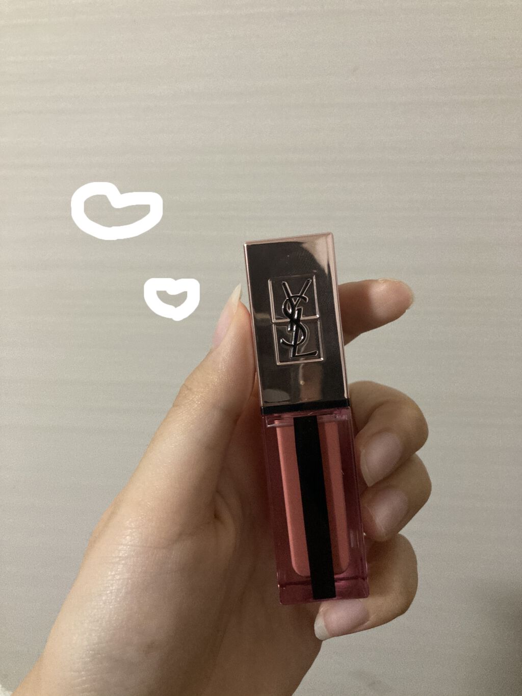 ルージュ ピュールクチュール ヴェルニ ウォーターグロウ/YVES SAINT LAURENT BEAUTE/口紅を使ったクチコミ（1枚目）