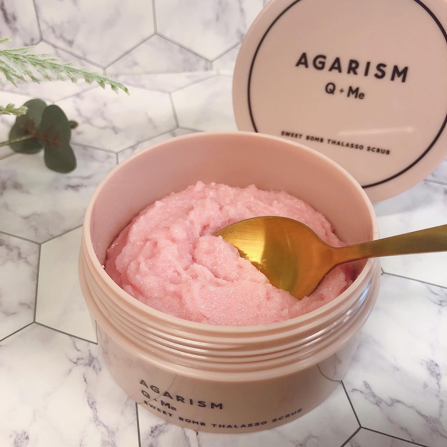 Q+Me スウィート ボム タラソ スクラブ/AGARISM/バストケア・ヒップケアを使ったクチコミ（3枚目）