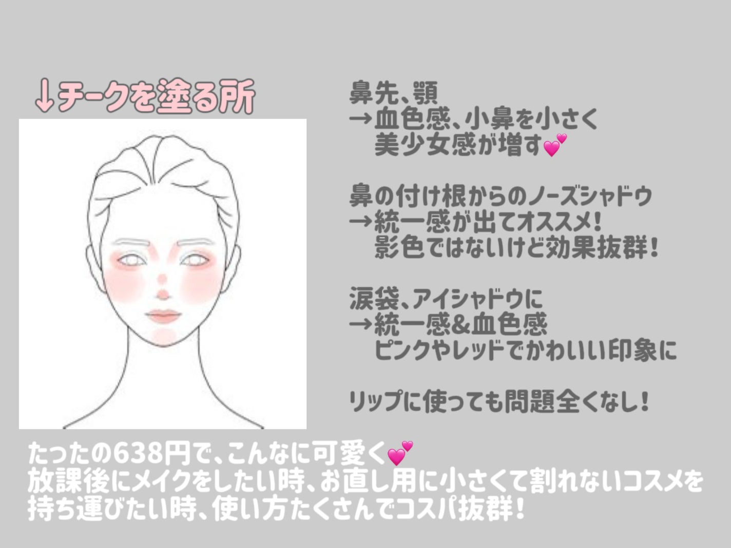 クリームチーク/キャンメイク/ジェル・クリームチークを使ったクチコミ(3枚目)