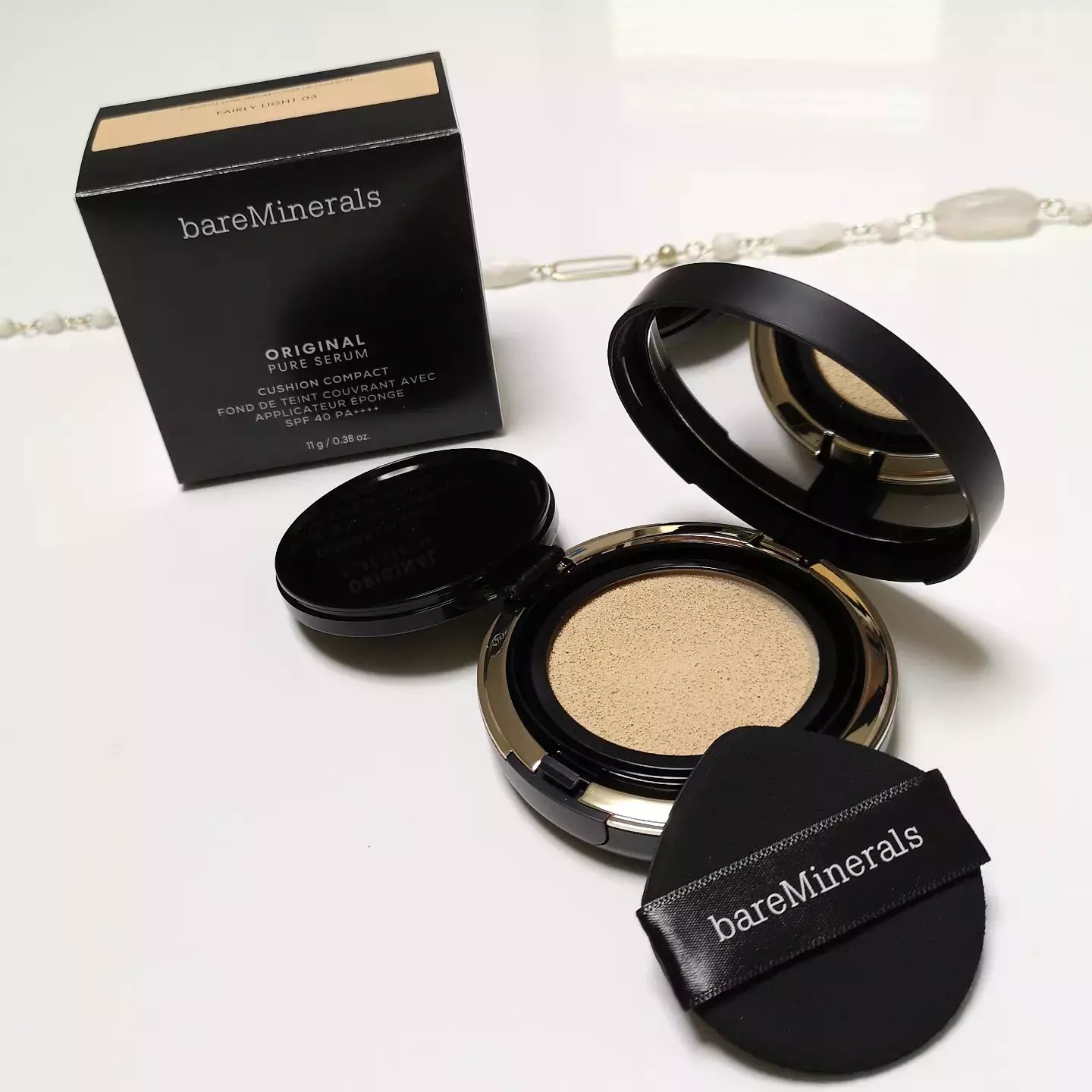 オリジナル ピュア セラム カバーアップ クッション/bareMinerals/クッションファンデーションを使ったクチコミ（3枚目）