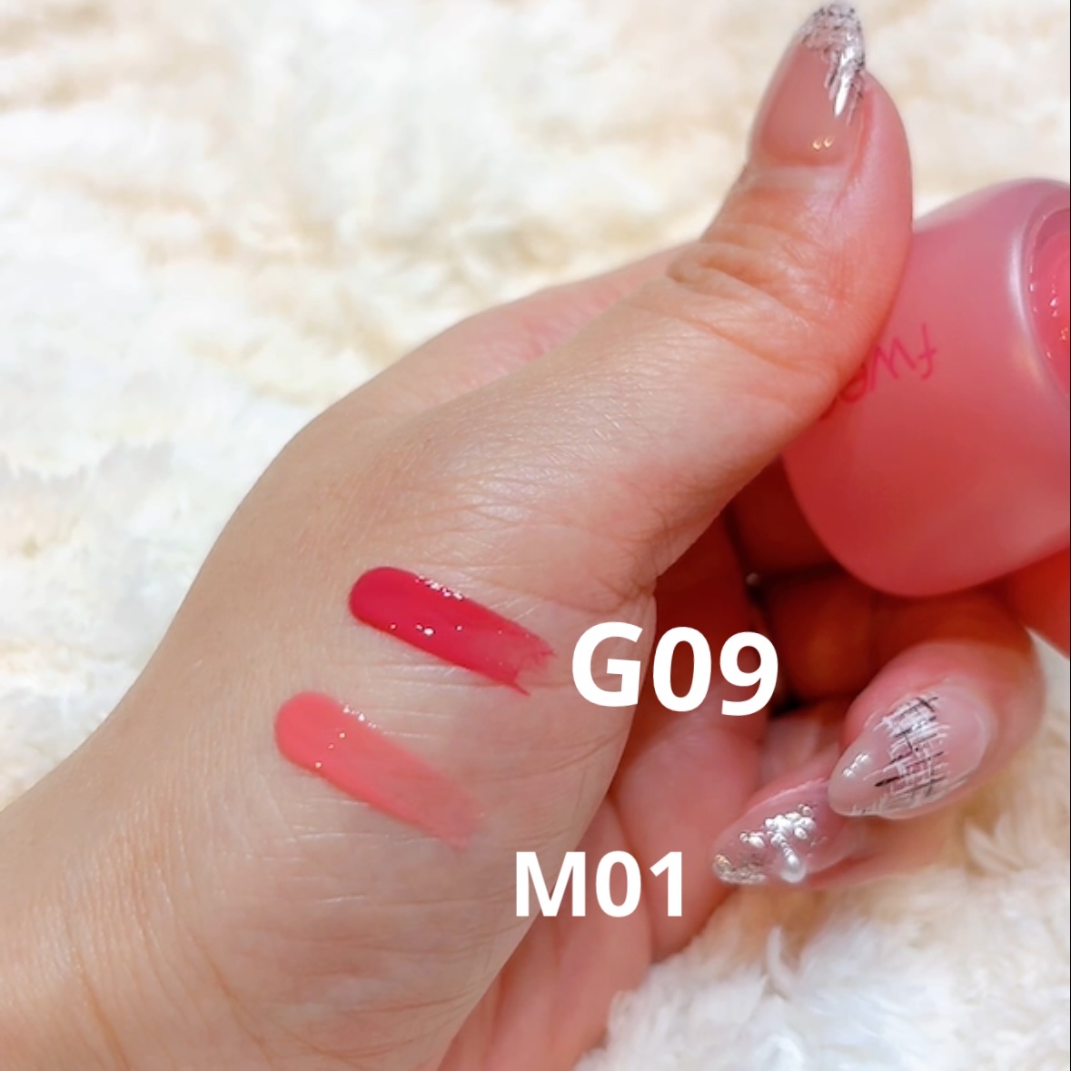 フィー ピンクオブセッションステイフィットティント M01 クリームピンク/fwee/リップティントを使ったクチコミ（3枚目）