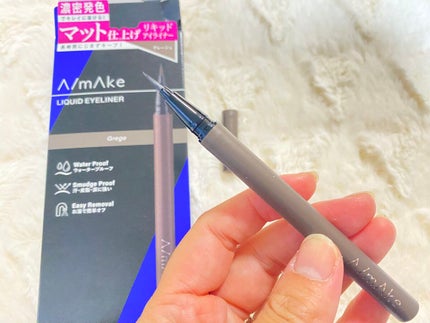 エーメイク マットリキッドアイライナー /A/mAke/リキッドアイライナーを使ったクチコミ(3枚目)
