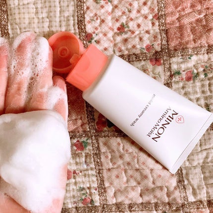 アミノモイスト モイストクリーミィ ウォッシュ/ミノン/洗顔フォームを使ったクチコミ(4枚目)