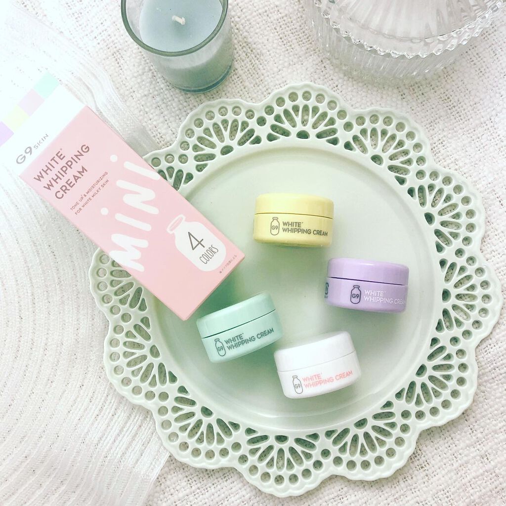WHITE WHIPPING CREAM mini 4color/G9SKIN/化粧下地を使ったクチコミ(1枚目)