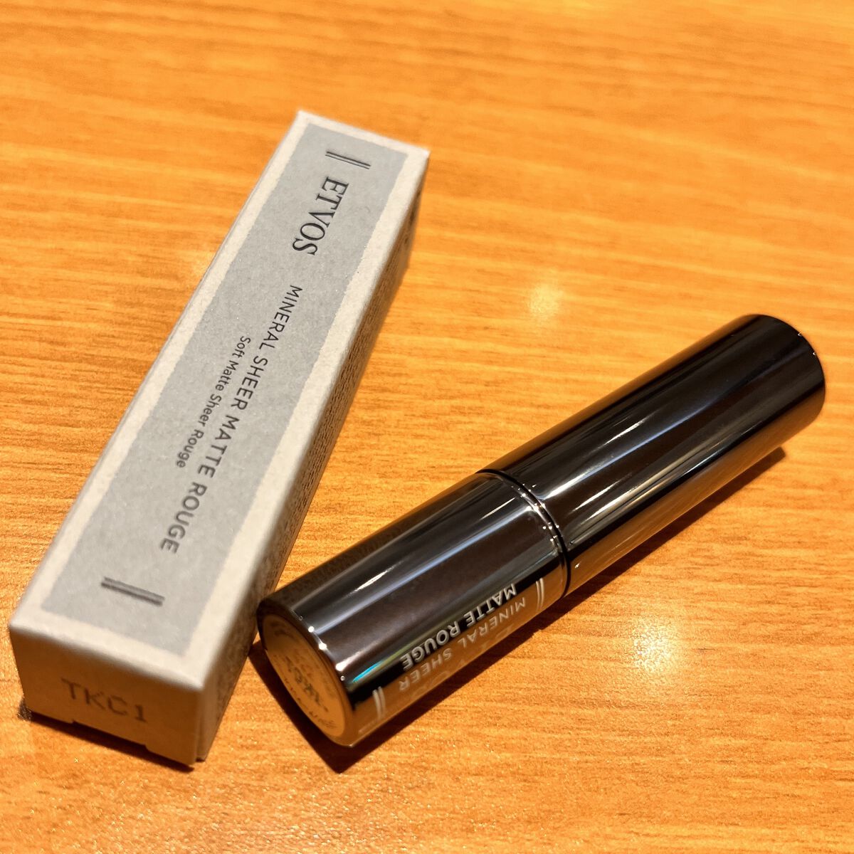 ミネラルシアーマットルージュ プラムピンク/エトヴォス/口紅を使ったクチコミ（1枚目）