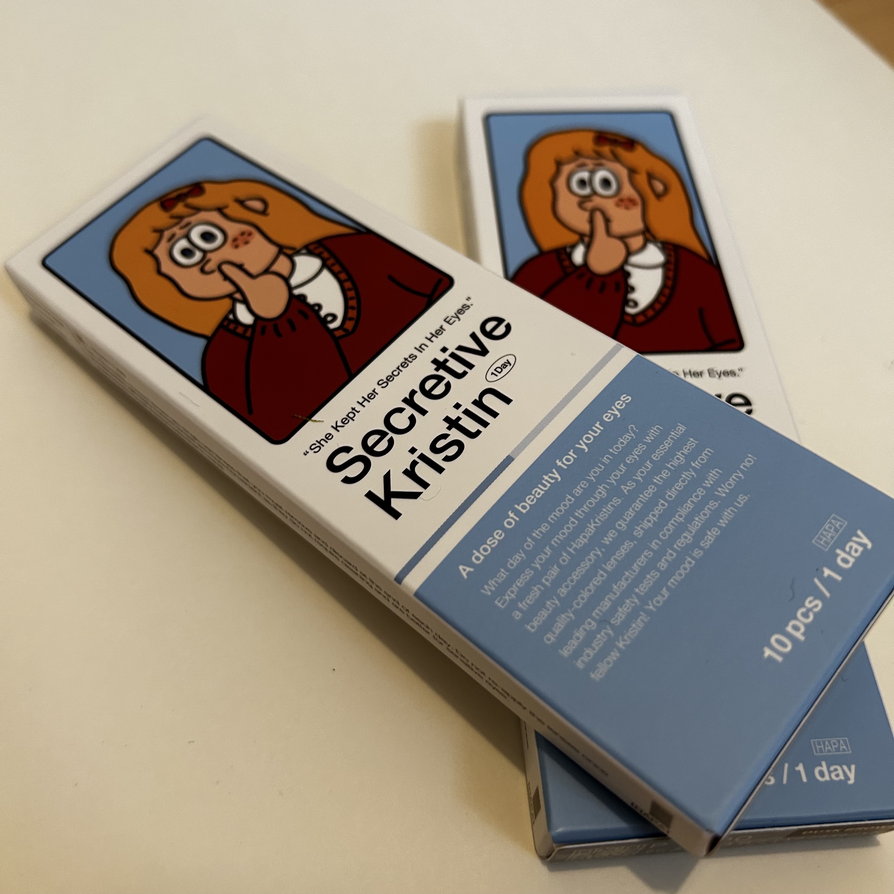 Secretive Kristen 1day ダスクブラウン/Hapa kristin/ワンデー（１DAY）カラコンを使ったクチコミ（1枚目）