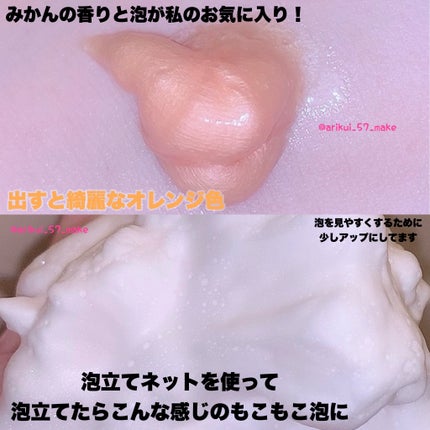毛穴撫子 愛媛みかんの重曹泡洗顔/毛穴撫子/洗顔フォームを使ったクチコミ(3枚目)