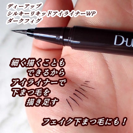 シルキーリキッドアイライナーWP/D-UP/リキッドアイライナーを使ったクチコミ(7枚目)