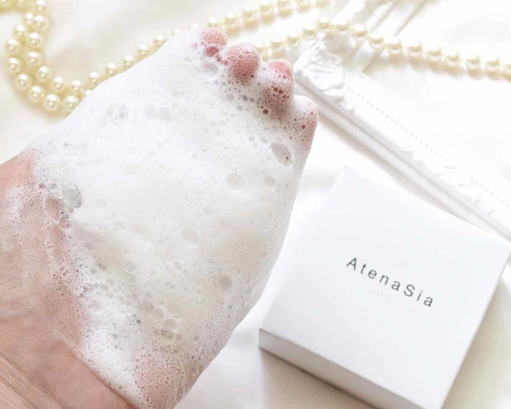 エイジングケア洗顔石鹸/アテナシア/洗顔石鹸を使ったクチコミ（3枚目）