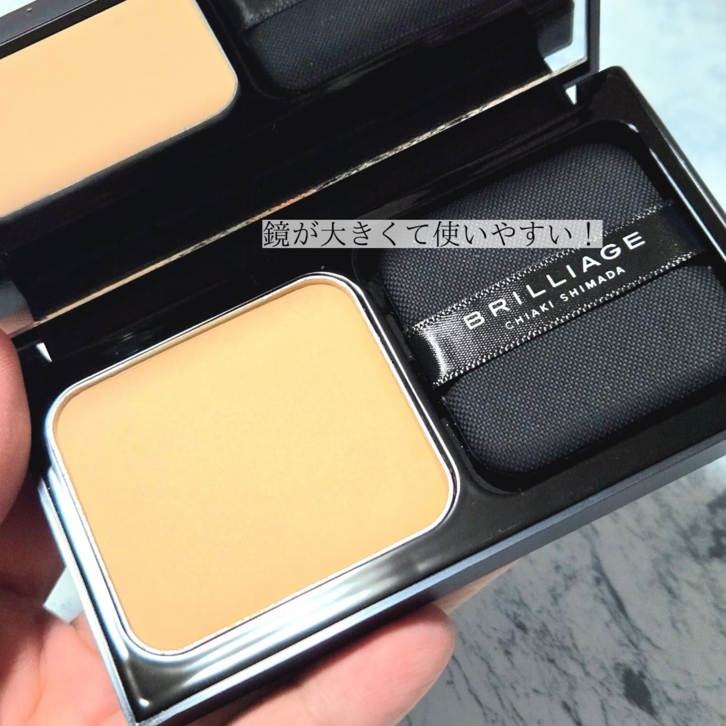 パウダリーファンデーション レジェンダリー グロウ/ブリリアージュ/パウダーファンデーションを使ったクチコミ（3枚目）